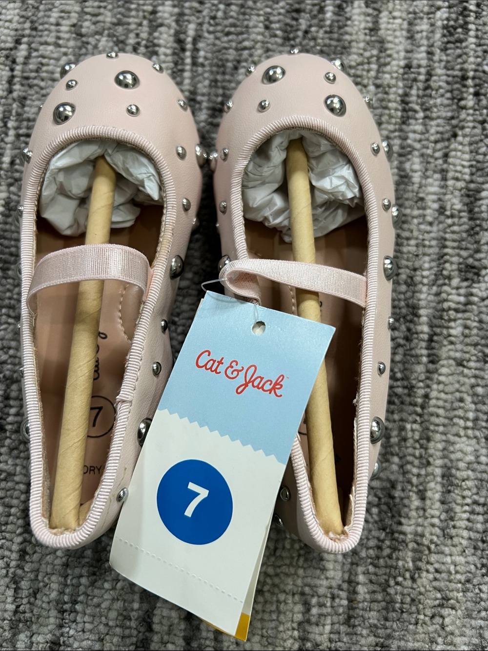 Cat & Jack Girl's - Heather Ballet Flats Toddler Various Sizes - Picture 13 of 13